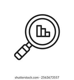 Audit Analysis Outline Icon Vector Illustration