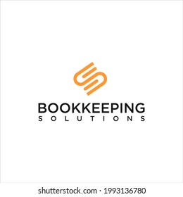 Audit Bookkeeping Solution Logo With Initial S Vector