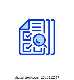 Audit Checklist Filled Line Icon. linear style sign for mobile concept and web design. Outline vector icon.