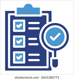 Audit Checklist Icon Element For Design