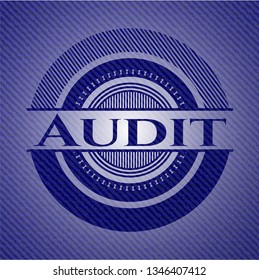 Audit with denim texture