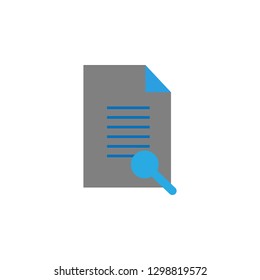 Audit and document icon. Element of user interface icon for mobile concept and web apps. Detailed Audit and document icon can be used for web and mobile