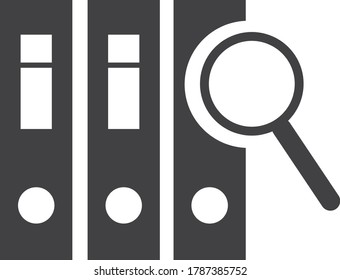 Audit and examination icon. Vector illustration concept on white background