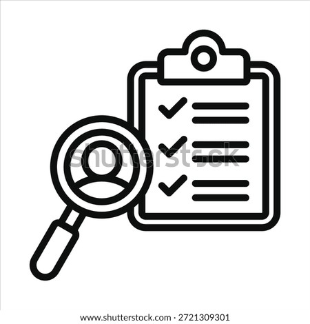 Audit Findings Icon. Simple Vector Outline Illustration.