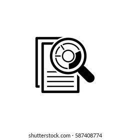 Audit Icon Business Concept. Flat Design. Isolated Illustration.