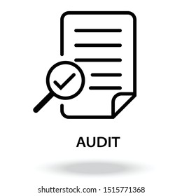 Audit Icon Vector Stock Vector (Royalty Free) 723703846