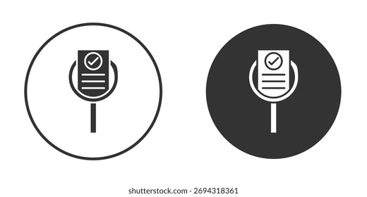 Icono de auditoría doodle Vectores, Ilustración vectorial