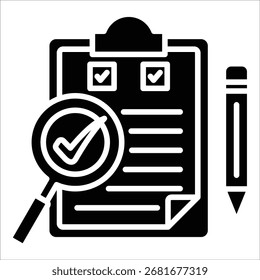 Elemento de icono de auditoría para diseño