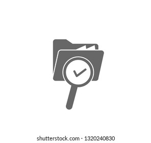 Audit icon.  Finance audit  vector design . File search icon.  Document search vector icon. 