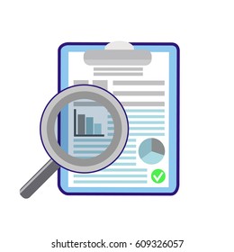 Audit icon, financial report