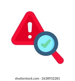 Audit Icon Flat Vector Illustration