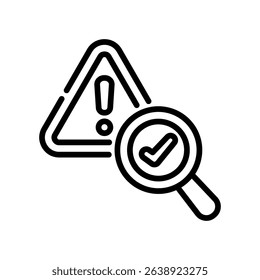 Audit Icon Line Vector Illustration