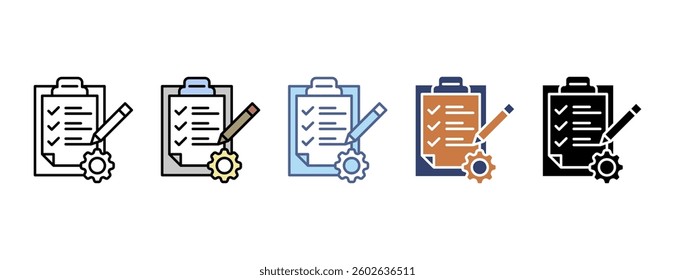 Audit icon with multiple style