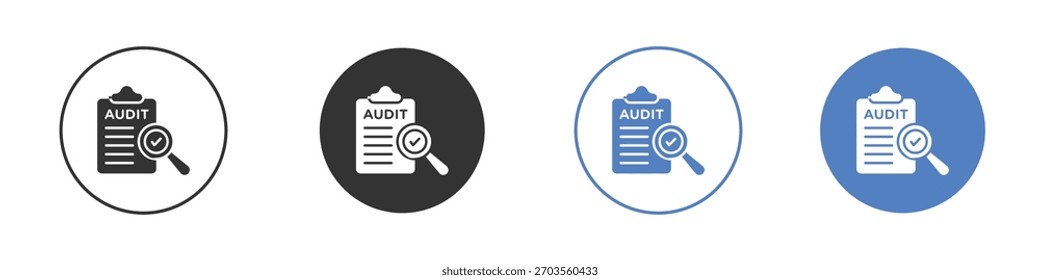 Audit icon pictogram for your web site design, logo