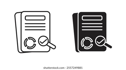 Audit Icon set. vector illustration set