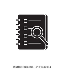 ícono de auditoría, Plantilla para gráfico y Diseño web. Ilustración vectorial