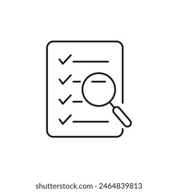 Audit-Symbol, Vorlage für Grafik und Webdesign. Vektorillustration