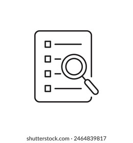 audit icon, template for graphic and web design. vector illustration