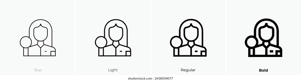 audit icon. Thin, Light Regular And Bold style design isolated on white background
