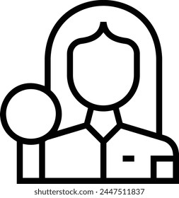 audit icon. Thin linear style design isolated on white background