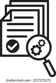 Audit icon vector, Business inspection sign.