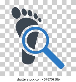 Audit icon. Vector illustration style is flat iconic bicolor symbol, smooth blue colors, transparent background. Designed for web and software interfaces.