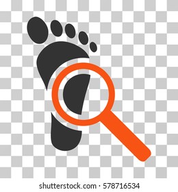 Audit icon. Vector illustration style is flat iconic bicolor symbol, orange and gray colors, transparent background. Designed for web and software interfaces.