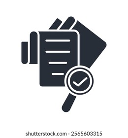 audit icon. vector.Editable stroke.linear style sign for use web design,logo.Symbol illustration.