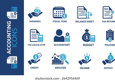 Audit Line Editable Icons set. Vector illustration in thin line modern style of inspection related icons: documentation, auditor,Audit icon set. Accounting line icons collection.