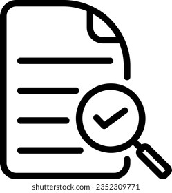 vector de ilustración de línea de auditoría