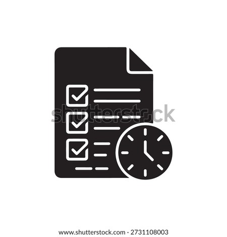 Audit log document silhouette icon representing compliance tracking and system activity records