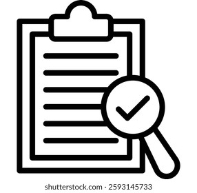 Audit Log Glyph Icon Design For Personal nad Commercial Use