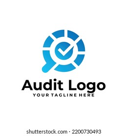 Audit Logo Vector Design Template