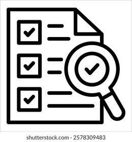 Audit Logs Icon Element For Design