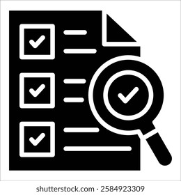 Audit Logs Icon Element For Design