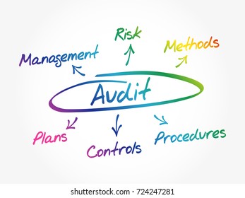 Audit mindmap process, business concept background