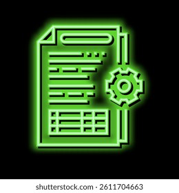 audit of operational processes and internal control systems neon light sign vector. audit of operational processes and internal control systems illustration