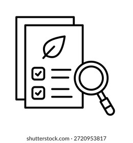 Ilustração do vetor do ícone da estrutura de tópicos de auditoria