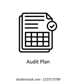 Audit Plan Vector Outline icons for your digital or print projects.