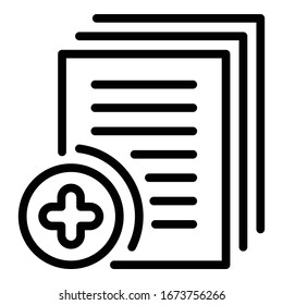 Icono Auditoría más papeles. Auditoría de esquema más icono vectorial de papeles para diseño web aislado en fondo blanco