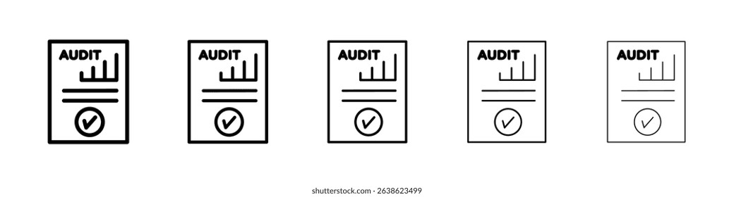 Audit report icon concept. graphic design, logo, Web, UI.