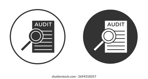 Icono de informe de auditoría doodle Vectores, Ilustración vectorial