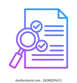 Audit Report Icon Element For Design