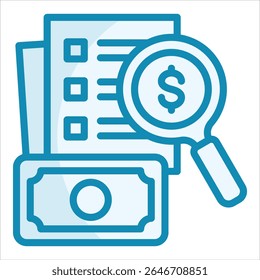 Audit Report Icon Element For Design