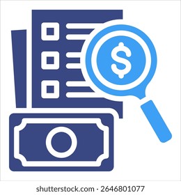 Audit Report Icon Element For Design