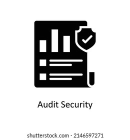 Audit Security Vector Solid icons for your digital or print projects.
