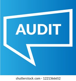 Audit sign,label. audit speech bubble. audit tag sign,banner