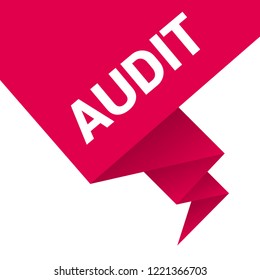 Audit sign,label. audit speech bubble. audit tag sign,banner