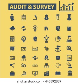 audit survey icons