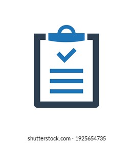 Audit test icon (simple vector illustration)